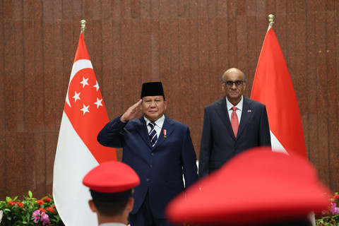 Presiden Prabowo bertemu Presiden Singapura Tharman Shanmugaratnam
di Parliament House, Singapura, Senin (16/6/2025). Foto: Biro Pers Sekretariat Presiden