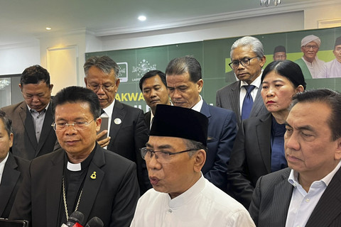 Pertemuan HKBP dengan NU di Kantor Pusat PBNU, Jakarta Pusat, Rabu (18/6/2025). Foto: Rayyan Farhansyah/kumparan