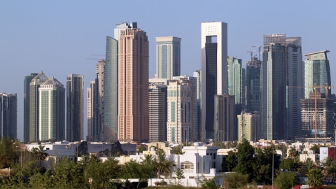 Gedung-gedung tinggi di Doha, Qatar Foto: Reuters/Naseem Zeitoon