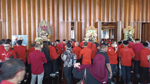 Suasana pintu masuk Bimtek PDIP di Hotel The Meru Sanur, Bali, Rabu (30/7/2025). Foto: Dok. Istimewa