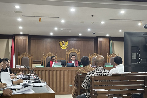Sidang pemeriksaan saksi kasus dugaan korupsi dan pencucian uang kegiatan usaha perkebunan kelapa sawit ilegal Duta Palma Group, di Pengadilan Tipikor, Jakarta, Selasa (15/7/2025). Foto: Fadhil Pramudya/kumparan