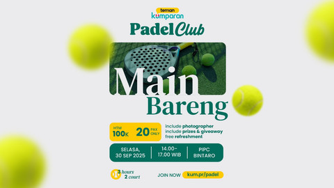kumparan Gelar Kegiatan Main Padel Bareng. Foto: kumparan